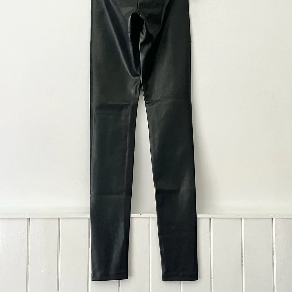 Aritzia Wilfred Free Black Daria Vegan Leather Pant Leggings Size XXS - Picture 11 of 16